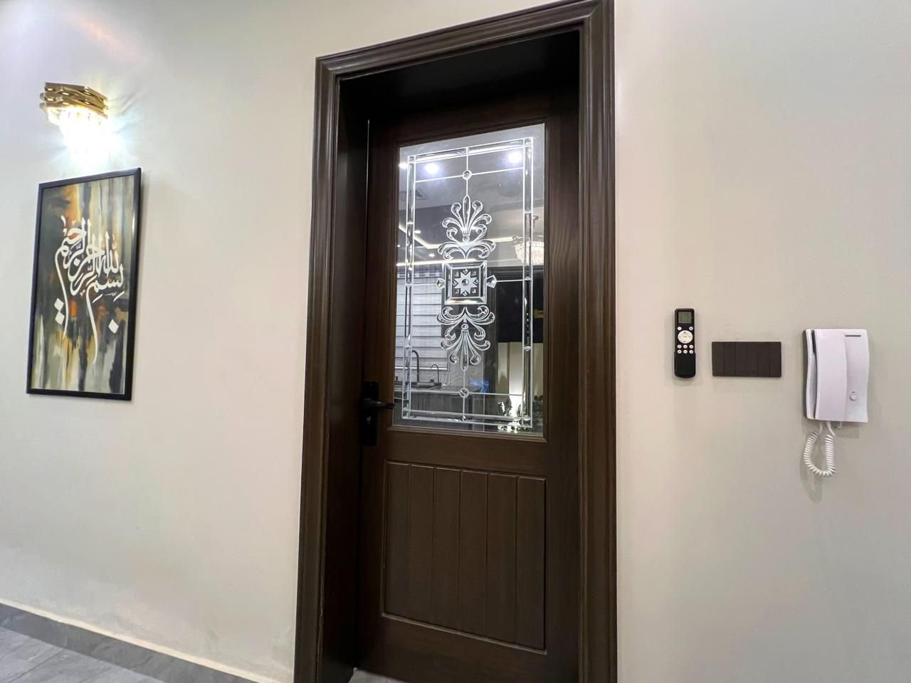 Entrance door and intercom